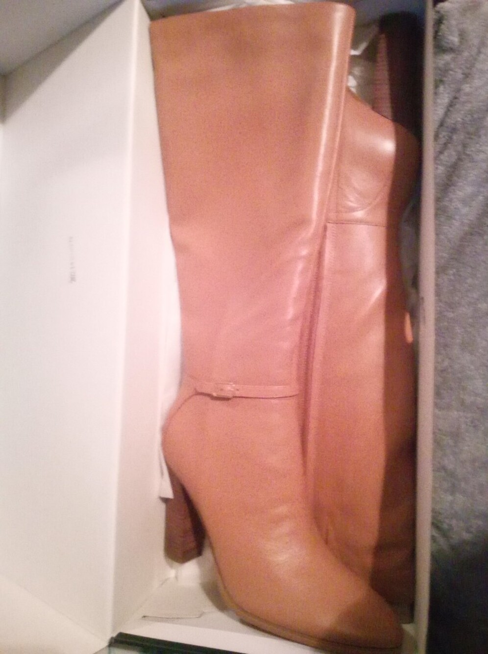 Nine West Kimy Women’s Tan Leather Knee-High Boot